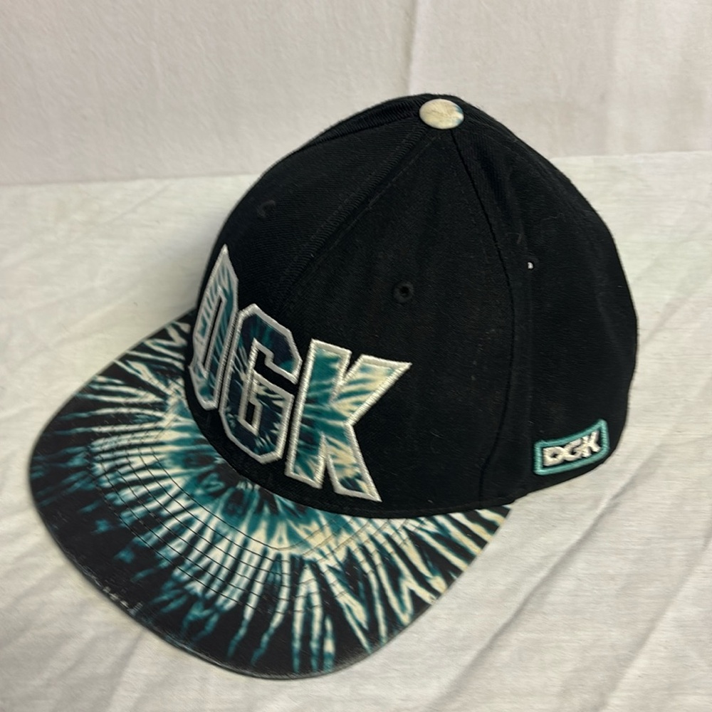 DGK Men’s Kayo Corp Tie Dye Snapback Dirty Ghetto Kids Missing a couple Tabs